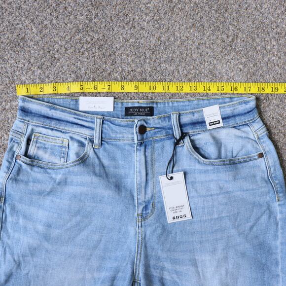 Judy Blue Shorts 1XL Stretch Demin High Waist - Picture 3 of 7